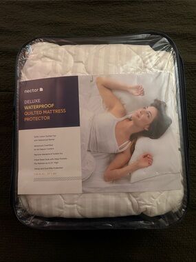 Nectar Deluxe Waterproof Quilted Mattress Protector - White